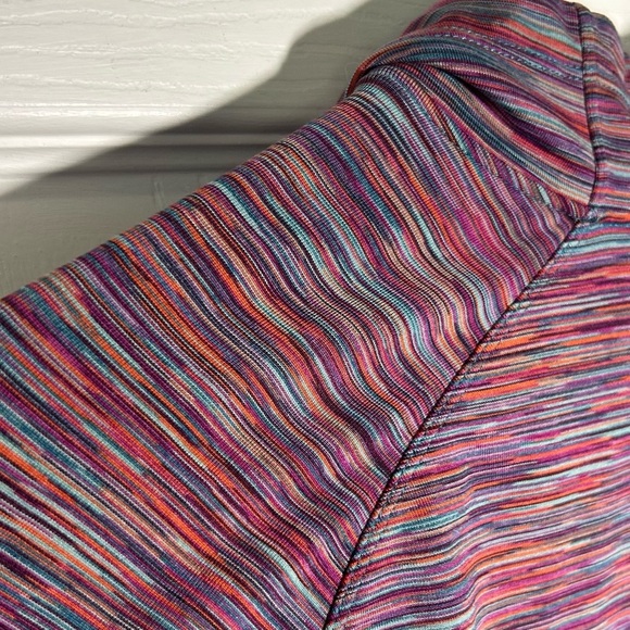 Merrell Select Wick Striped 1/4 Zip Long Sleeve Top Large Performance Purple - Picture 12 of 15